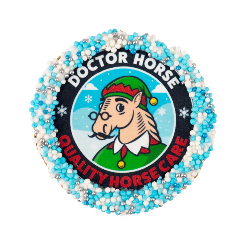 Smaczek Medalion z logo świątecznym Doctor Horse
