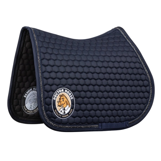 Kentucky czaprak Glitter Band - granatowy z logo Doctor Horse