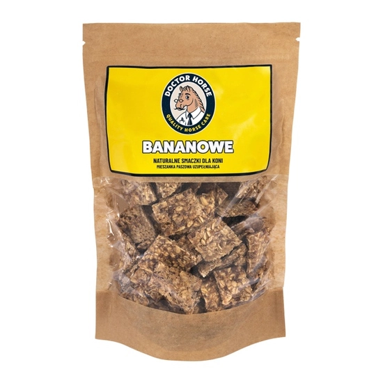 Bananowe – Naturalne Smaczki dla Koni 1L | Doctor Horse x Końska Cukierenka