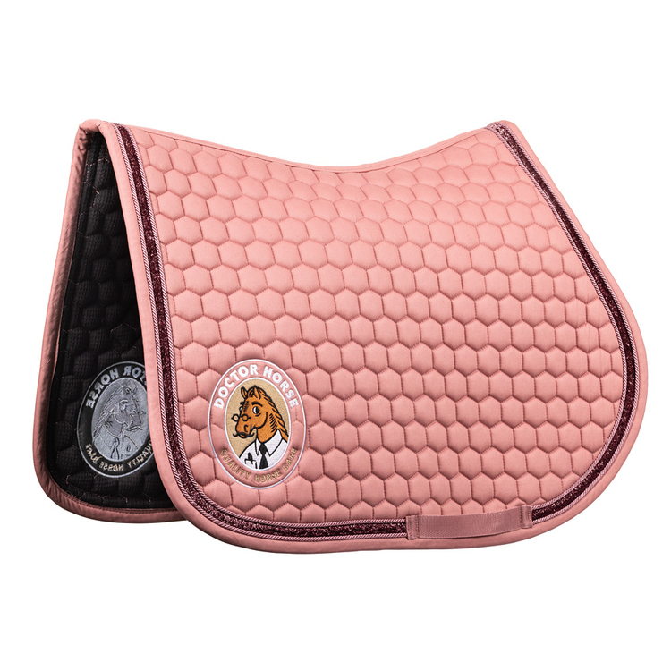 Kentucky czaprak Glitter Band - różowy z logo Doctor Horse