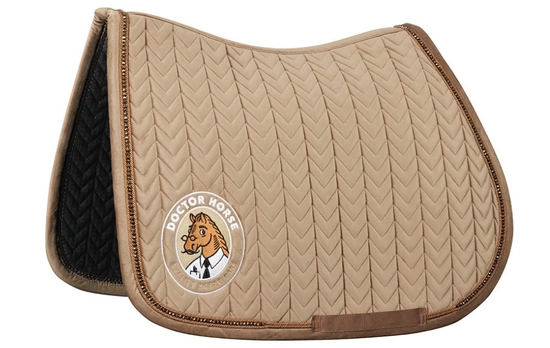 Kentucky czaprak Velvet Pearls - beżowy z logo Doctor Horse