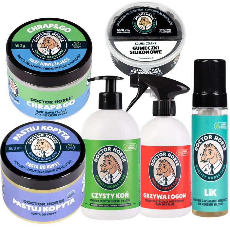 Walentynkowy Zestaw Miłości dla Konia – Pielęgnacja Grzywy, Ogona, Sierści i Kopyt | Doctor Horse
