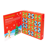 Kalendarz Adwentowy czerwony Nowa Zawartość