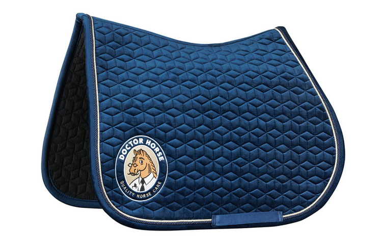 Kentucky czaprak Velvet - granatowy z logo Doctor Horse