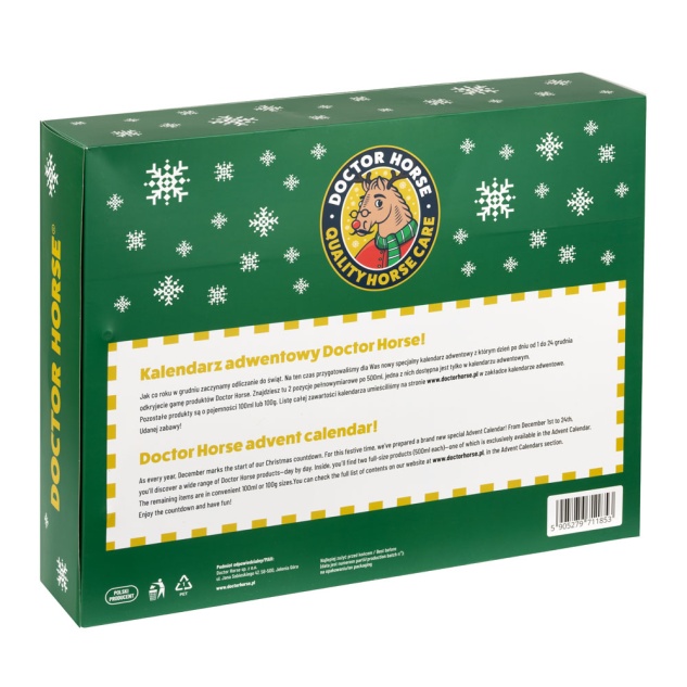 Kalendarz Adwentowy Renifer 2025 Zielony