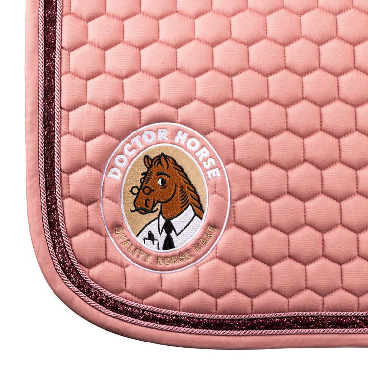 Kentucky Glitter Band Schabracke - rosa mit Doctor Horse Logo