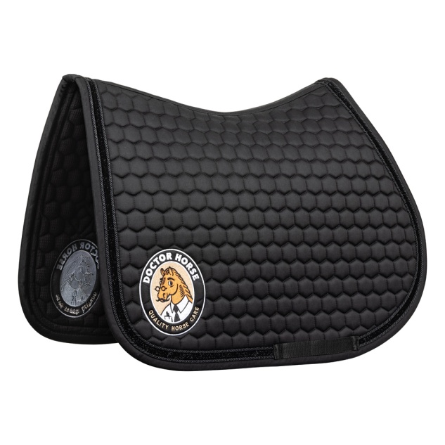 Kentucky Glitter Band Schabracke - schwarz mit Doctor Horse Logo