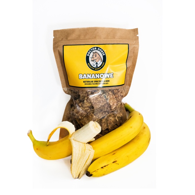 Bananowe – Naturalne Smaczki dla Koni 1L | Doctor Horse x Końska Cukierenka